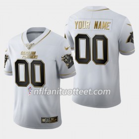 Miesten Carolina Panthers NFL Pelipaita Custom Nike Valkoinen Golden Edition 100th